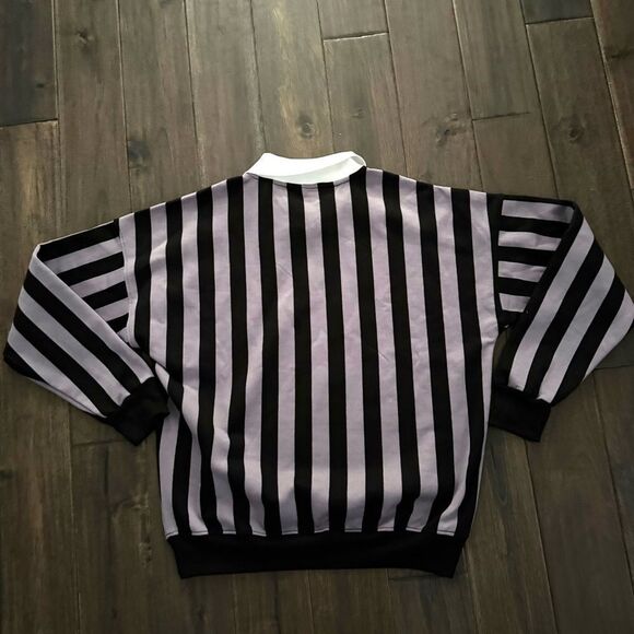 If It Were Me Lavender Striped Collared Sweatshirt XS NWOT - Picture 4 of 4